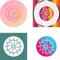 Unique Optical Diaphram Icon Design vector