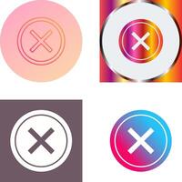 Do Not Cross Icon Design vector