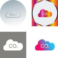 Carbon Dioxide Icon Design vector