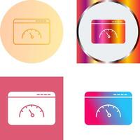 Page Speed Icon Design vector