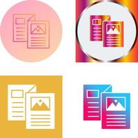 Brochure Icon Design vector