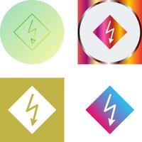 High Voltage Icon Design vector