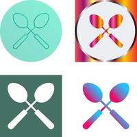 Spoons Icon Design vector