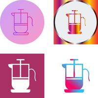 French Press Icon Design vector