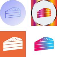 Cake Slice Icon Design vector