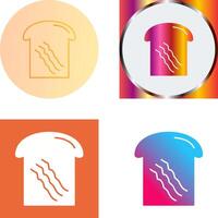 Toast Icon Design vector