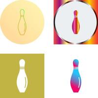 Bowling Pin Icon Design vector