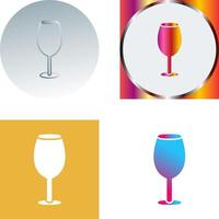 Wine Glass Icon Design vector