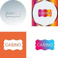 casino firmar icono diseño vector