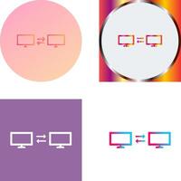 Unique Sharing Systems Icon Design vector