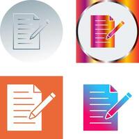 Unique Edit Document Icon Design vector