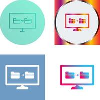 Unique File Sharing Icon Design vector