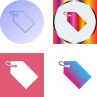 Unique Tag Icon Design vector