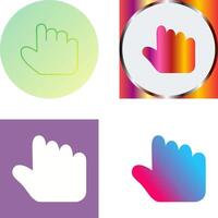 Unique Hold Icon Design vector