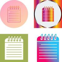 Unique Note Icon Design vector