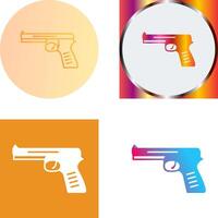 único pistola icono diseño vector