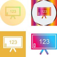 Unique Classroom Board Icon Design vector