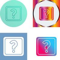 Unique Question Mark Icon Design vector