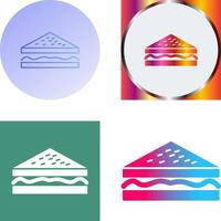 Unique Sandwich Icon Design vector