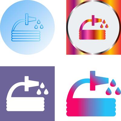 Unique Water Hose Icon Design