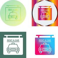 Rent a Car Icon Design vector