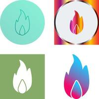 Unique Fire Icon Design vector