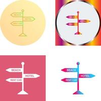 Signboard Icon Design vector