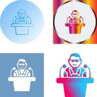 Unique Lecture Icon Design vector