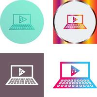 Unique Play Music Icon Design vector