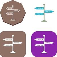 Signboard Icon Design vector