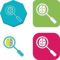 Unique Intelligent Search Icon Design vector