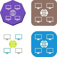 Unique Company Network Icon Design vector