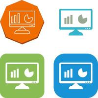 Unique Analytics Icon Design vector