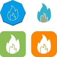 Unique Flame Icon Design vector