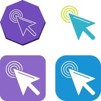 Unique Click Icon Design vector