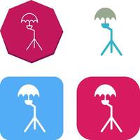 Unique Umbrella Stand Icon Design vector