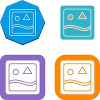 Unique Images Icon Design vector