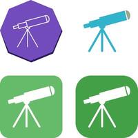 diseño de icono de telescopio vector