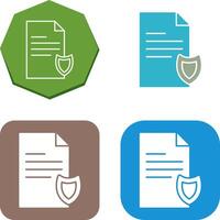 Private Document Icon Design vector