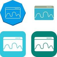 Webpage Statistics Icon Design vector