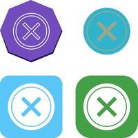 Do Not Cross Icon Design vector