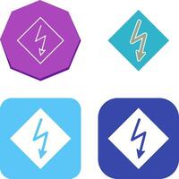 High Voltage Icon Design vector