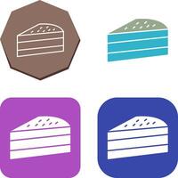 Cake Slice Icon Design vector