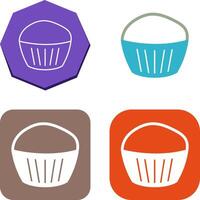 Chocolate Muffin Icon Design vector