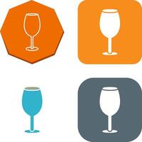 Wine Glass Icon Design vector