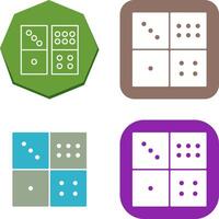 Domino Game Icon Design vector