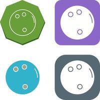 Bowling Ball Icon Design vector