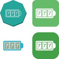 Slot Machine with Sevens Icon Design vector