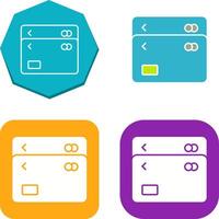 Unique Multiple Cards Icon Design vector