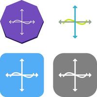 Unique Graph Icon Design vector